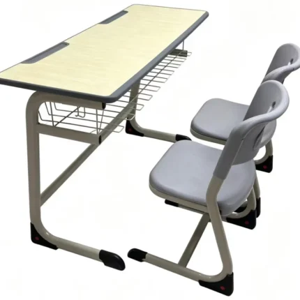 c shaped double desk and chair ct fs048